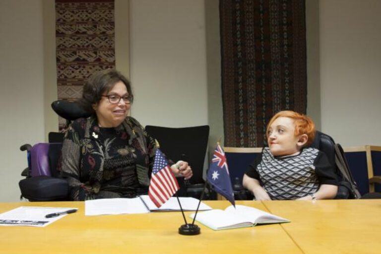An image of Judy Heumann and Stella Young.